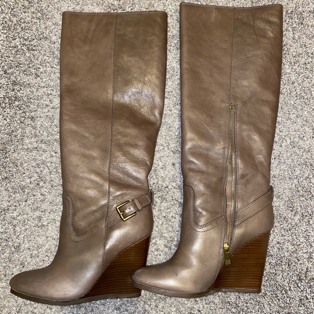 Coach Dorthy Riding Leather Kneed High Boots 8.5